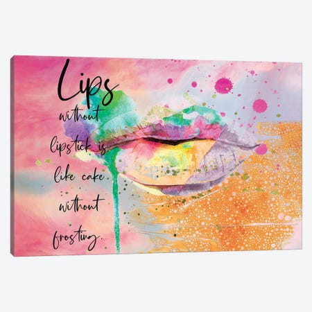 Lips Without Lipstick Canvas Print #AYC28} by Art By Choni Canvas Print