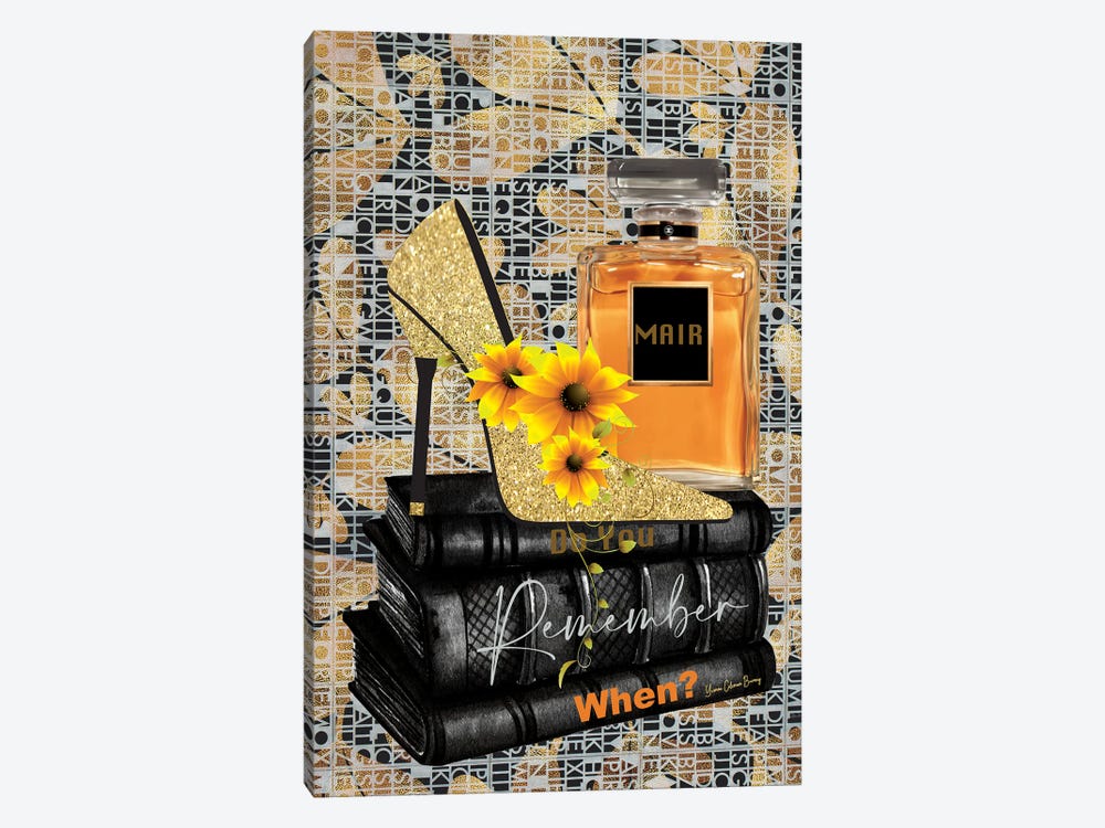 Mair Black & Gold by Art By Choni 1-piece Canvas Art