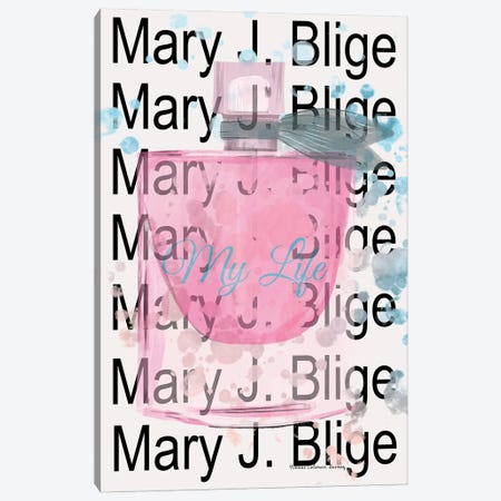 Mary J Poster Pink Canvas Print #AYC34} by Art By Choni Canvas Print