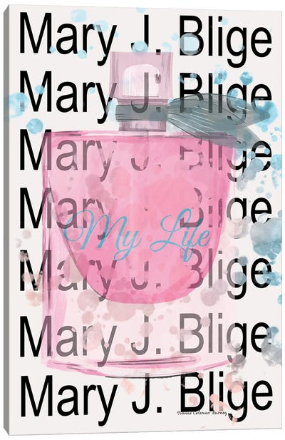 Mary J Poster Pink Canvas Art Print - Art By Choni