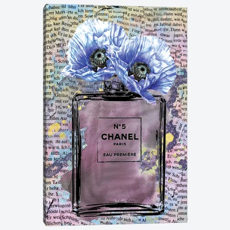 Purple Chanel Canvas Print #AYC40} by Art By Choni Canvas Art Print