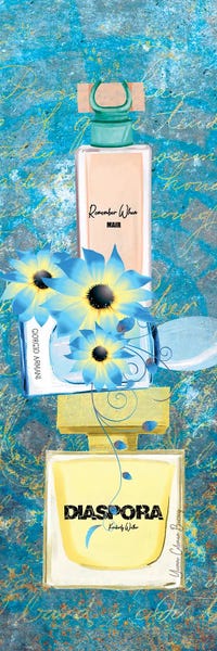 Perfume Bottles: Splash Blue by Art By Choni