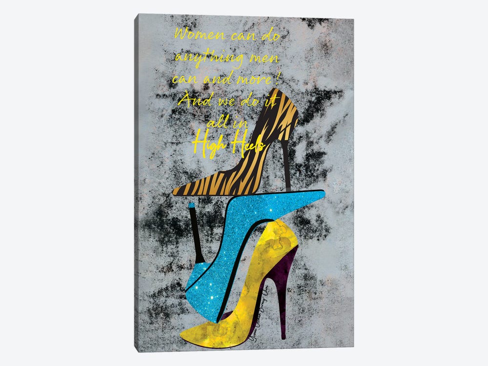 Women Can Do Anything by Art By Choni 1-piece Canvas Artwork