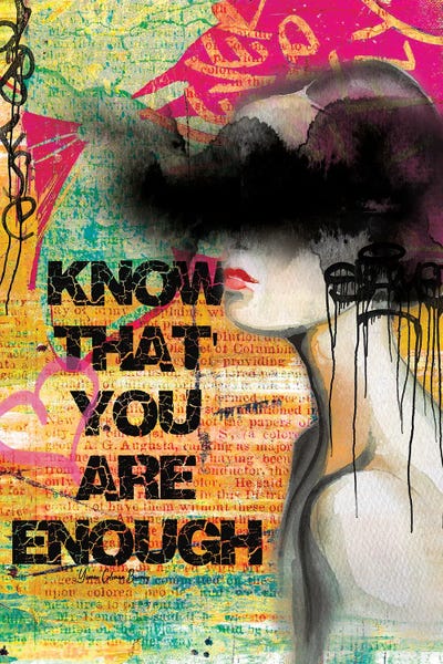 Mental Health Awareness: You Are Enough by Art By Choni