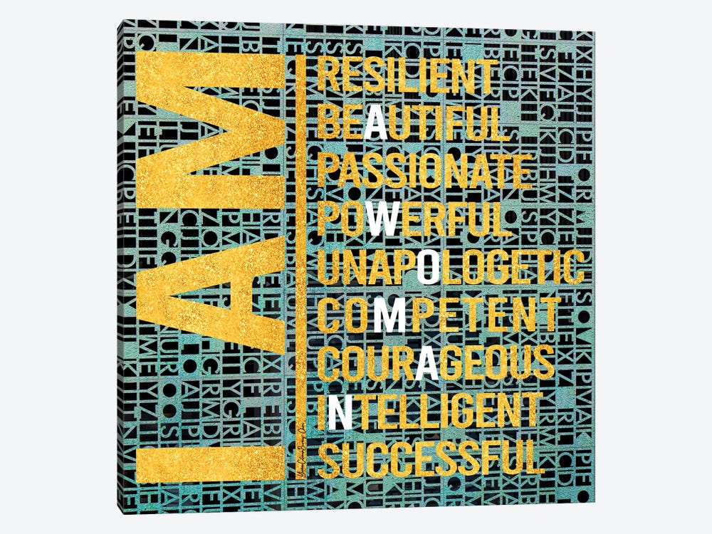 I Am Resilient by Art By Choni 1-piece Canvas Art