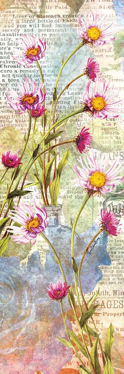 Letters From The Garden by Art By Choni canvas print