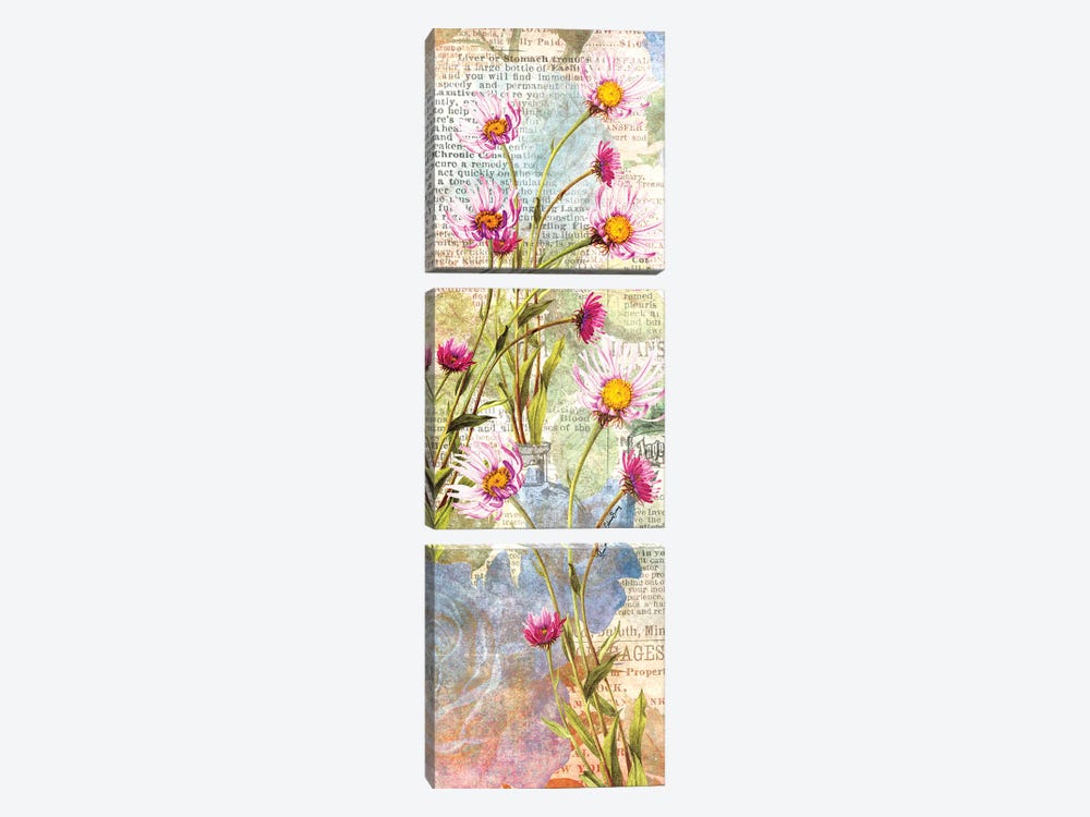Letters From The Garden by Art By Choni 3-piece Canvas Artwork