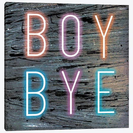 Boy Bye Canvas Print #AYC76} by Art By Choni Art Print