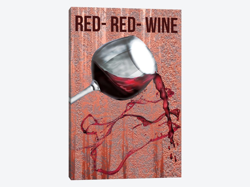 Red-Red Wine by Art By Choni 1-piece Canvas Artwork