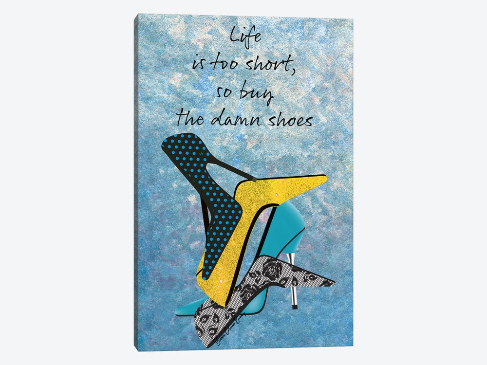 Buy The Damn Shoes by Art By Choni 1-piece Canvas Wall Art