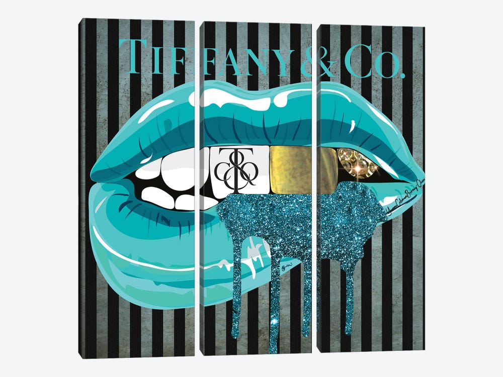 Tiffany Lips by Art By Choni 3-piece Art Print