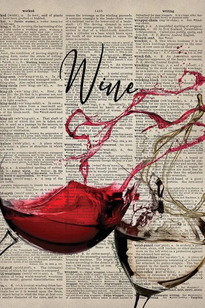 Wine: Toasting Wine by Art By Choni