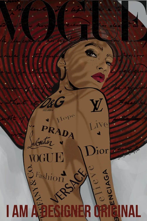 Designer Shopping Trip At Gucci, C - Canvas Wall Art | Julie