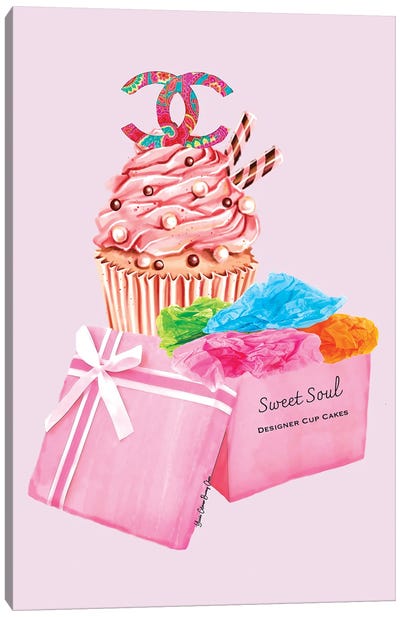 Sweet Soul Cupcakes Chanel Canvas Art Print - Art By Choni