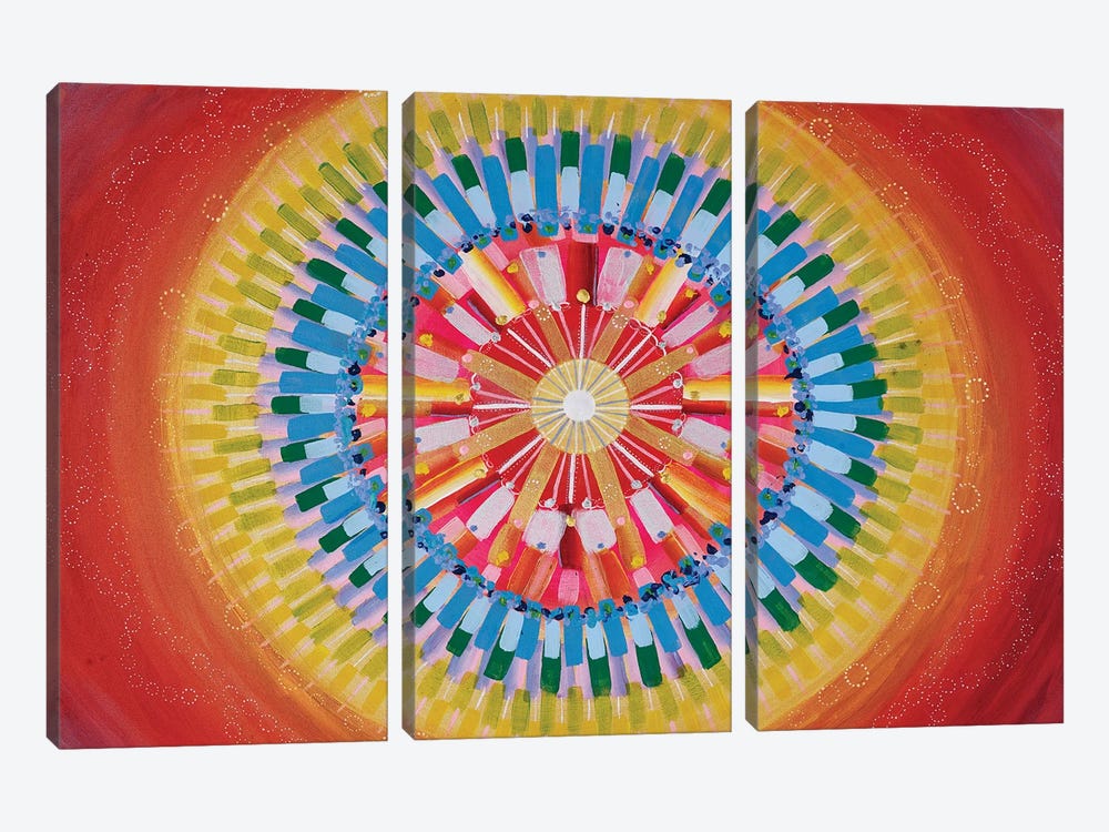 Mandala Energy by Amy Diener 3-piece Canvas Art Print