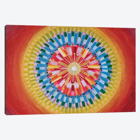 Mandala Energy Canvas Print #AYD16} by Amy Diener Canvas Wall Art