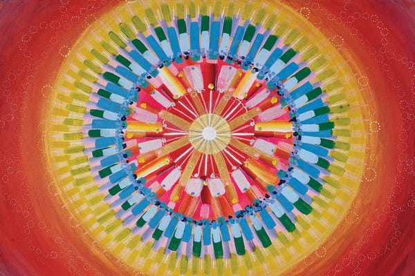 Meditative & Methodical Abstracts: Mandala Energy by Amy Diener