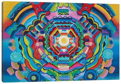 The Cosmos Canvas Art Print - Psychedelic Dreamscapes