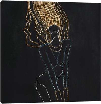 Golden Nude Canvas Art Print - Amy Diener