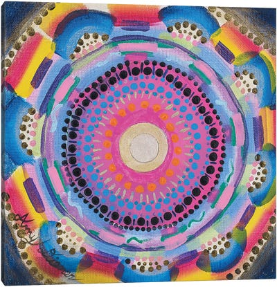 Colorful Zen Canvas Art Print - Mandala Art