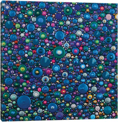 Dots Take Over The World Canvas Art Print - Amy Diener