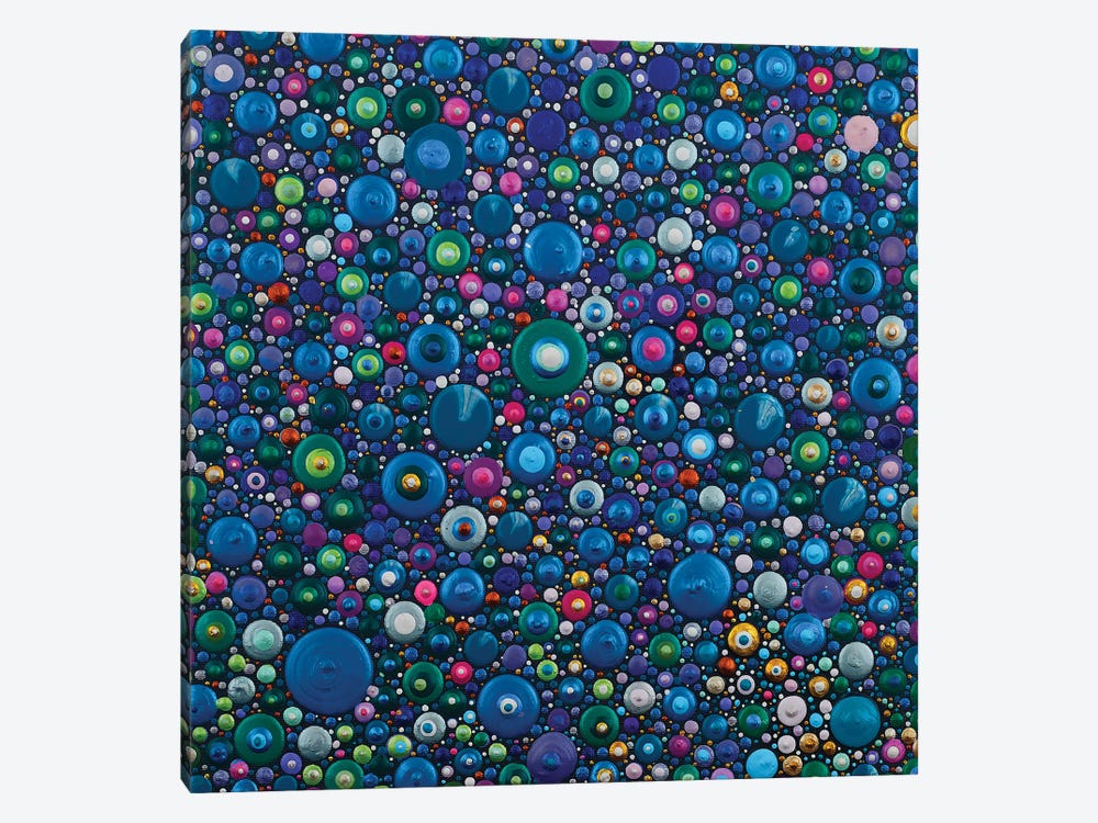 Dots Take Over The World by Amy Diener 1-piece Canvas Wall Art