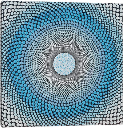 Blue Chakra Canvas Art Print - Mandala Art