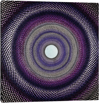 Purple Tunnel Canvas Art Print - Psychedelic & Trippy Art