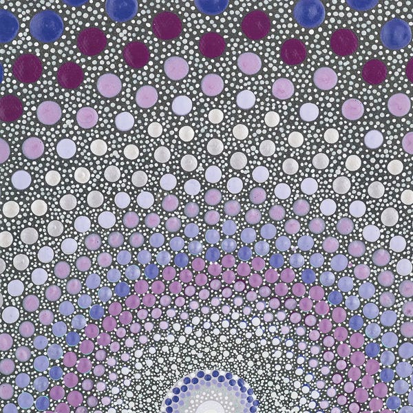 Meditative & Methodical Abstracts: Purple Shine by Amy Diener