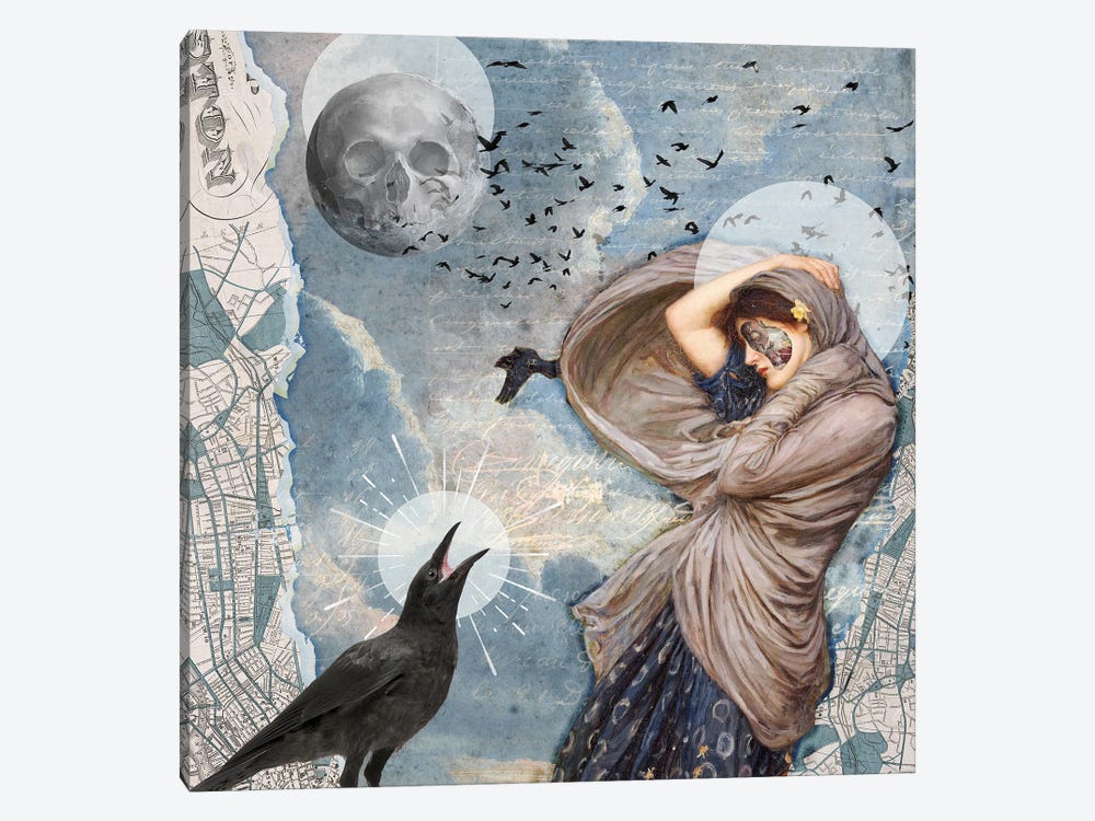 Once Upon A Midnight Dreary by Amy Salomone 1-piece Canvas Print