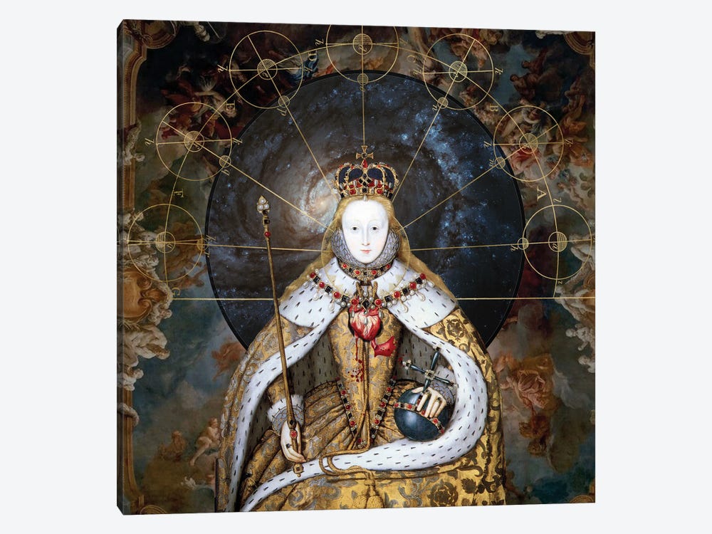 God Save The Queen by Amy Salomone 1-piece Canvas Print