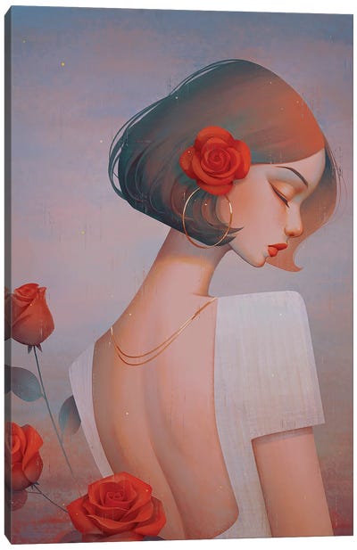 Rose Canvas Art Print - Anky Moore