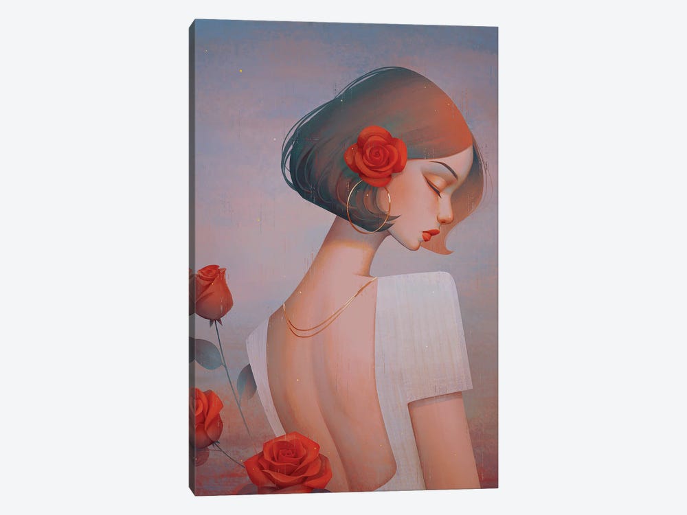 Rose by Anky Moore 1-piece Canvas Print