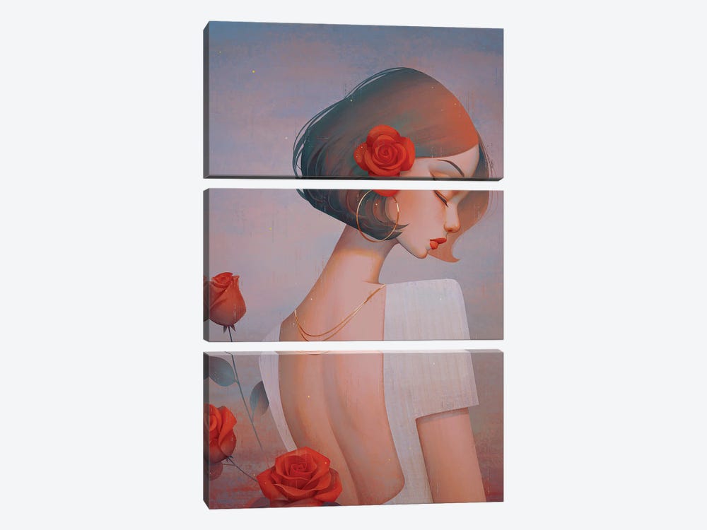 Rose by Anky Moore 3-piece Art Print