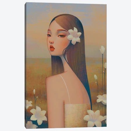 Lily Canvas Print #AYM18} by Anky Moore Canvas Art