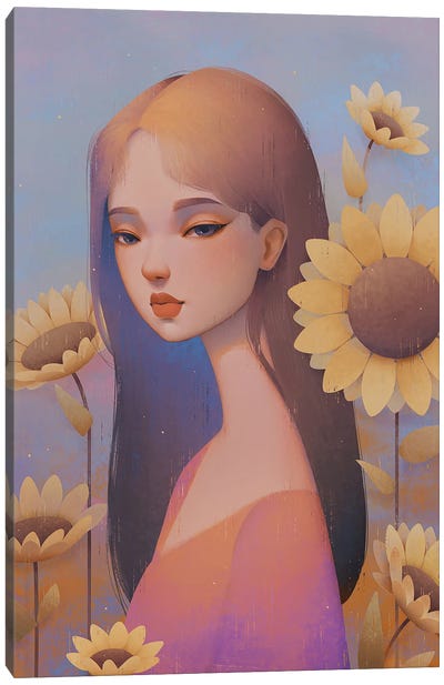 Sunflower Canvas Art Print - Anky Moore