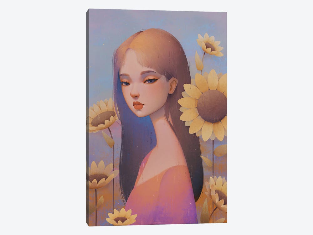 Sunflower by Anky Moore 1-piece Canvas Artwork