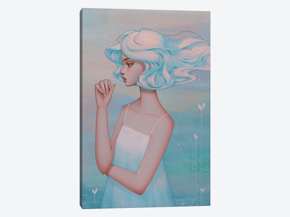 Floating Thinking 1-piece Canvas Artwork