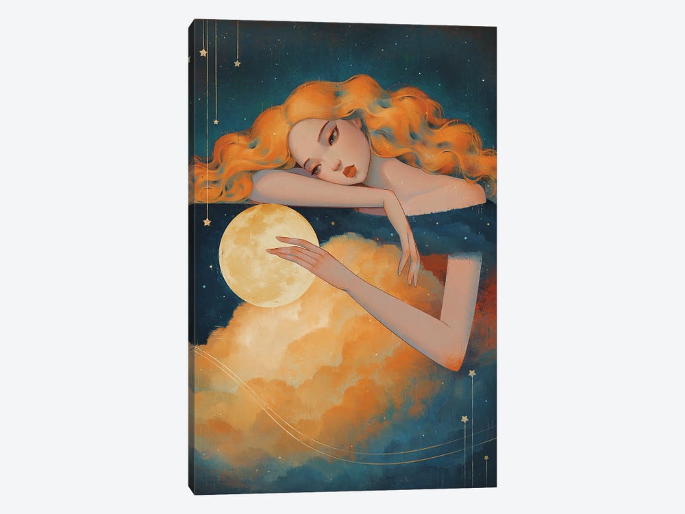 Cloud Moon I by Anky Moore 1-piece Canvas Print