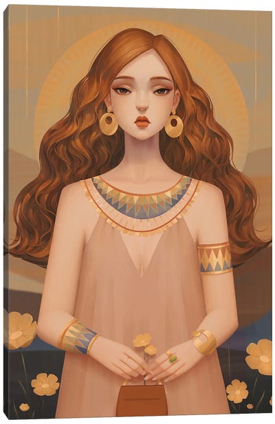 Golden Canvas Art Print - Anky Moore