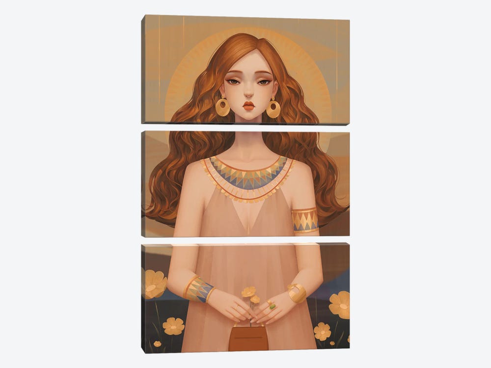 Golden by Anky Moore 3-piece Canvas Art