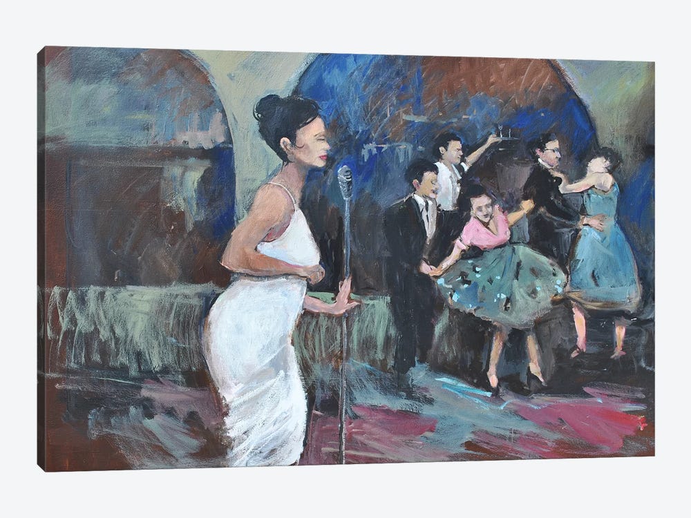 Sining The Blues by Allayn Stevens 1-piece Canvas Artwork