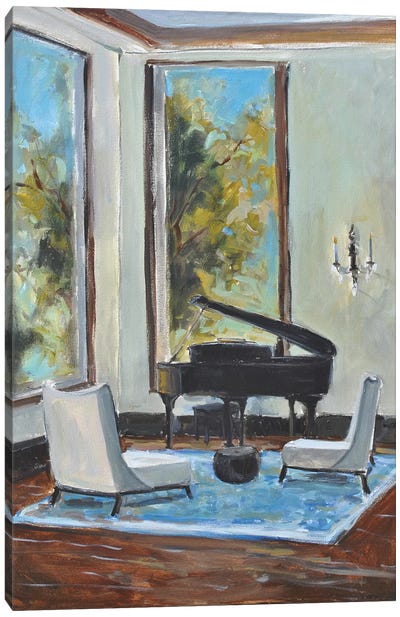 Sitting Room Canvas Art Print - Music Lover