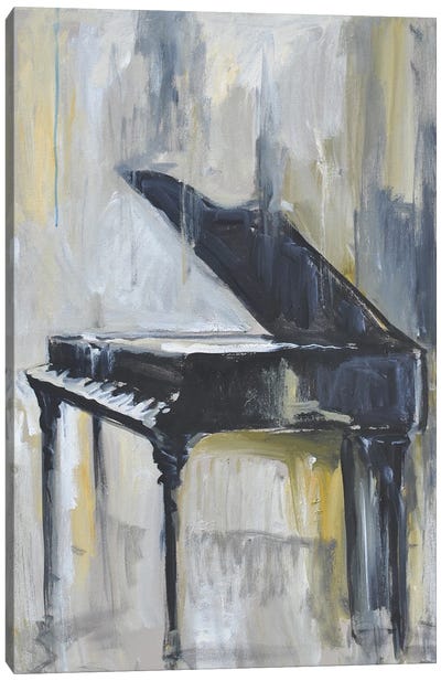 Piano in Gold I Canvas Art Print