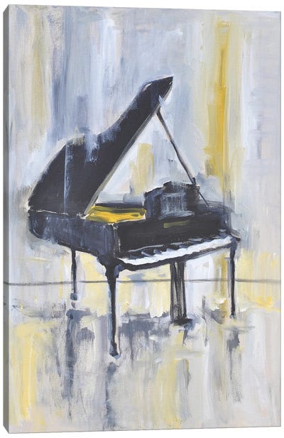 Piano in Gold II Canvas Art Print - Allayn Stevens