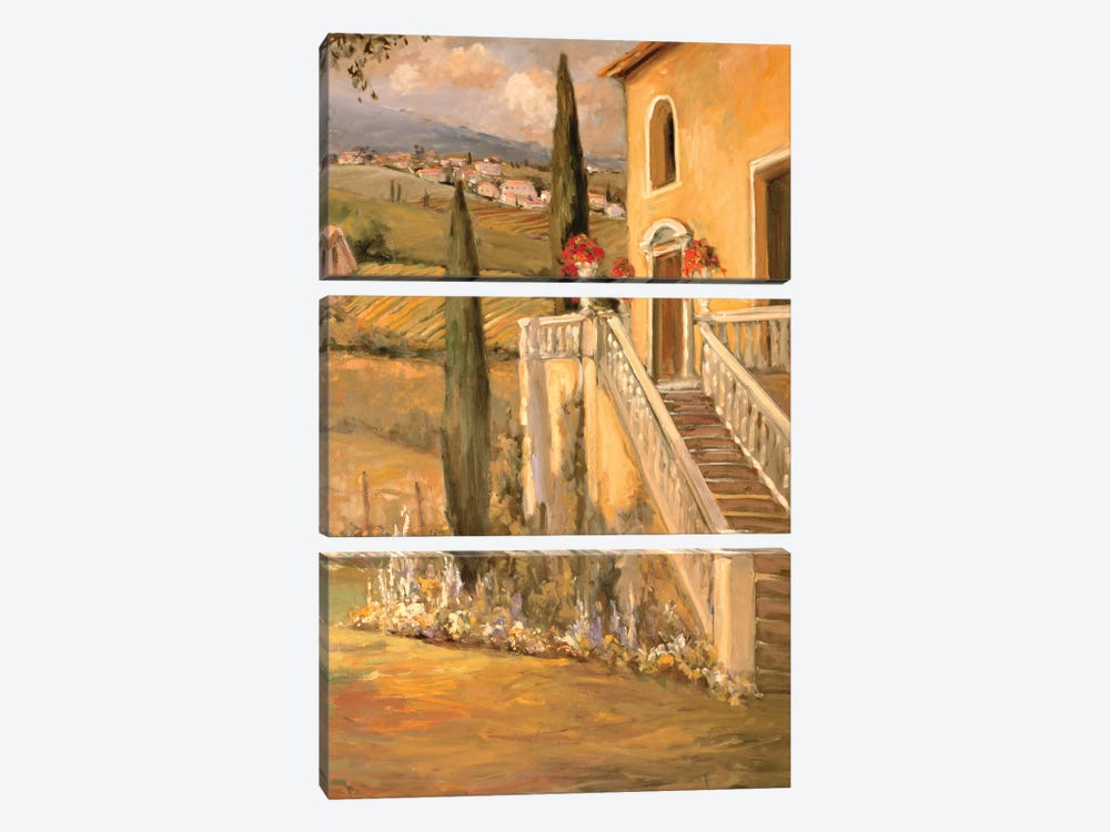 Italian Villa II by Allayn Stevens 3-piece Canvas Wall Art