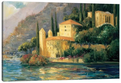 Lake Villa Canvas Art Print