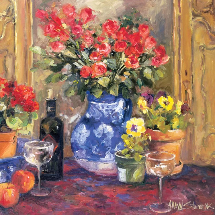 Red Flowers by Allayn Stevens wall art