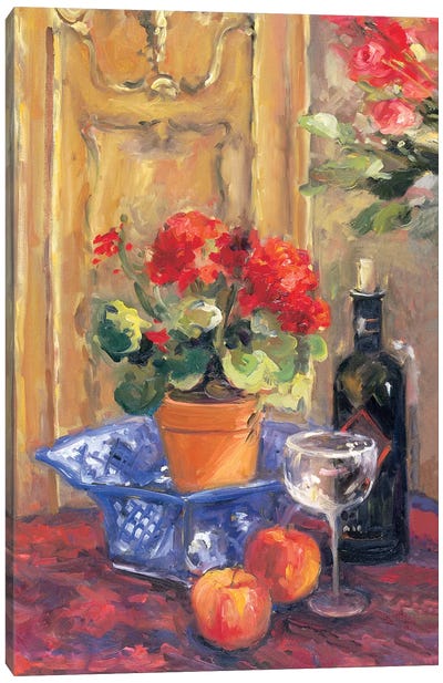 Red Flowers, Detail II Canvas Art Print