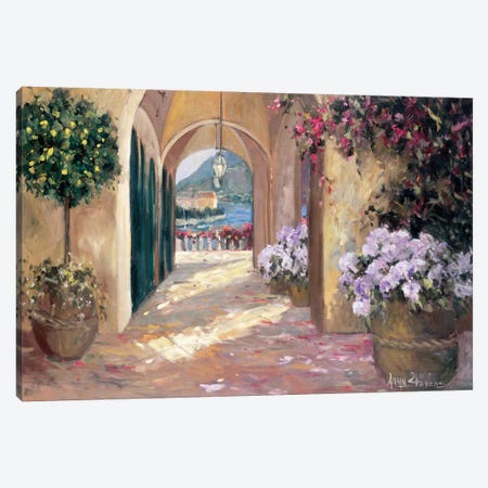Seaside Portico Canvas Print #AYN32} by Allayn Stevens Canvas Art Print
